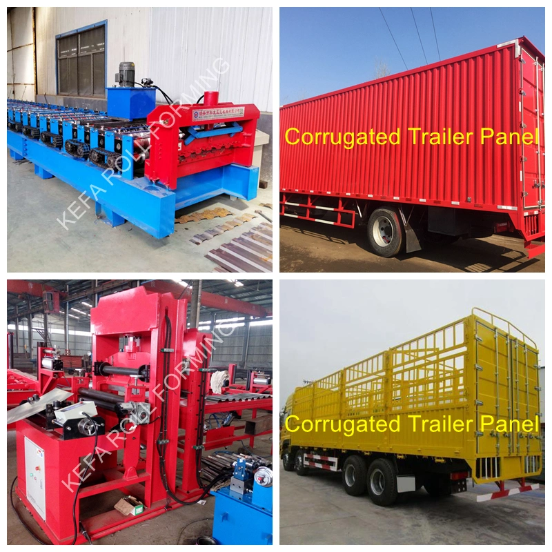 Professional Manufacture Steel Tile Sheet Truck Container Making Carriage Board Car Panel Roll Forming Machine