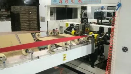 Fully Auto Carton Folder Gluer Gluing and Folding Stitching Machine