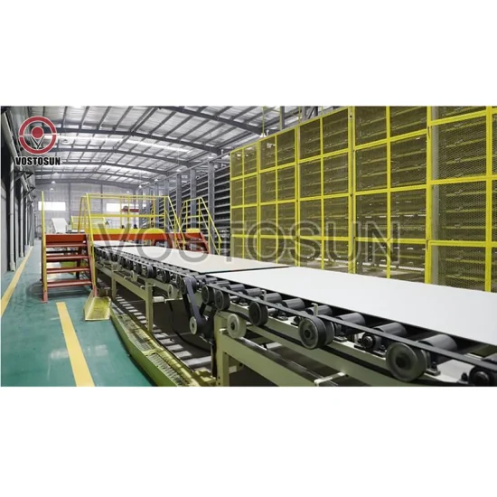 Customized Partition Making Production Line Full Automatic Gypsum Ceiling Board Lamination Machine